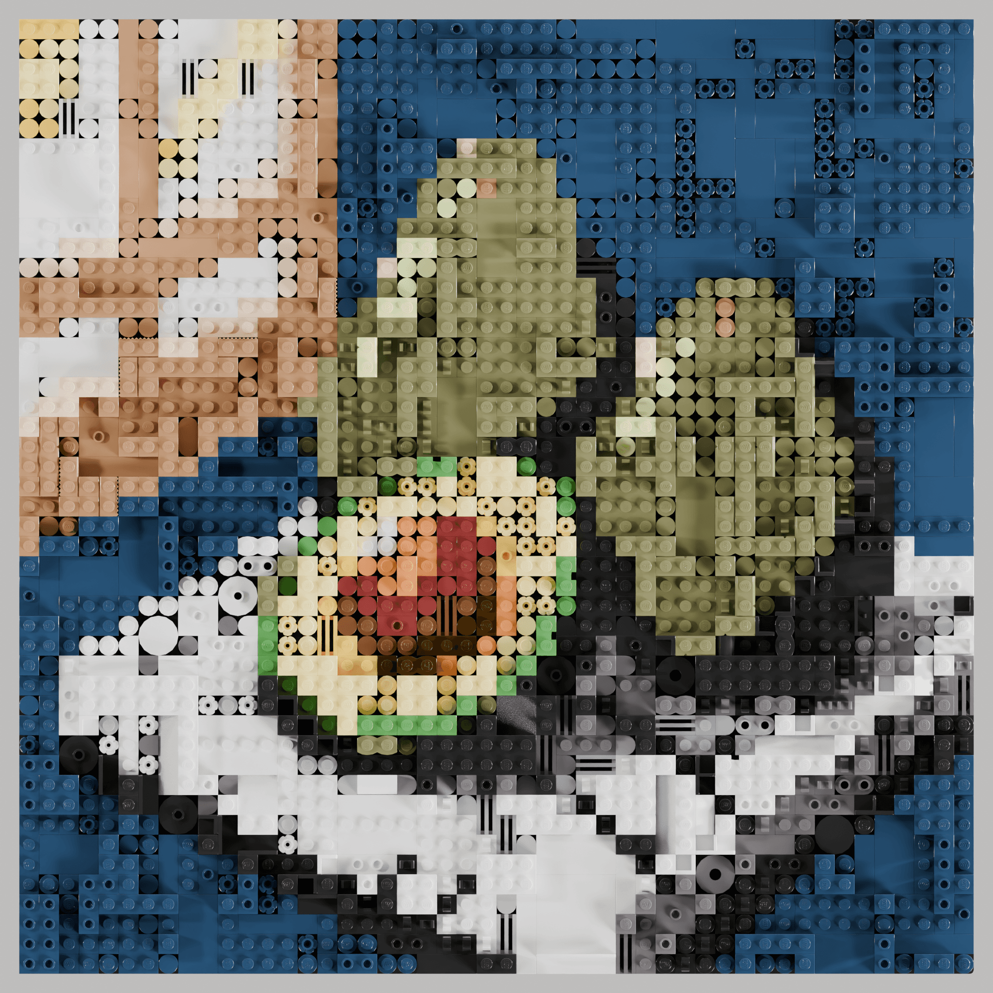 a still life of three perfectly ripe avocados on a marble cutting board, one halved with the pit intact, soft window light from the left