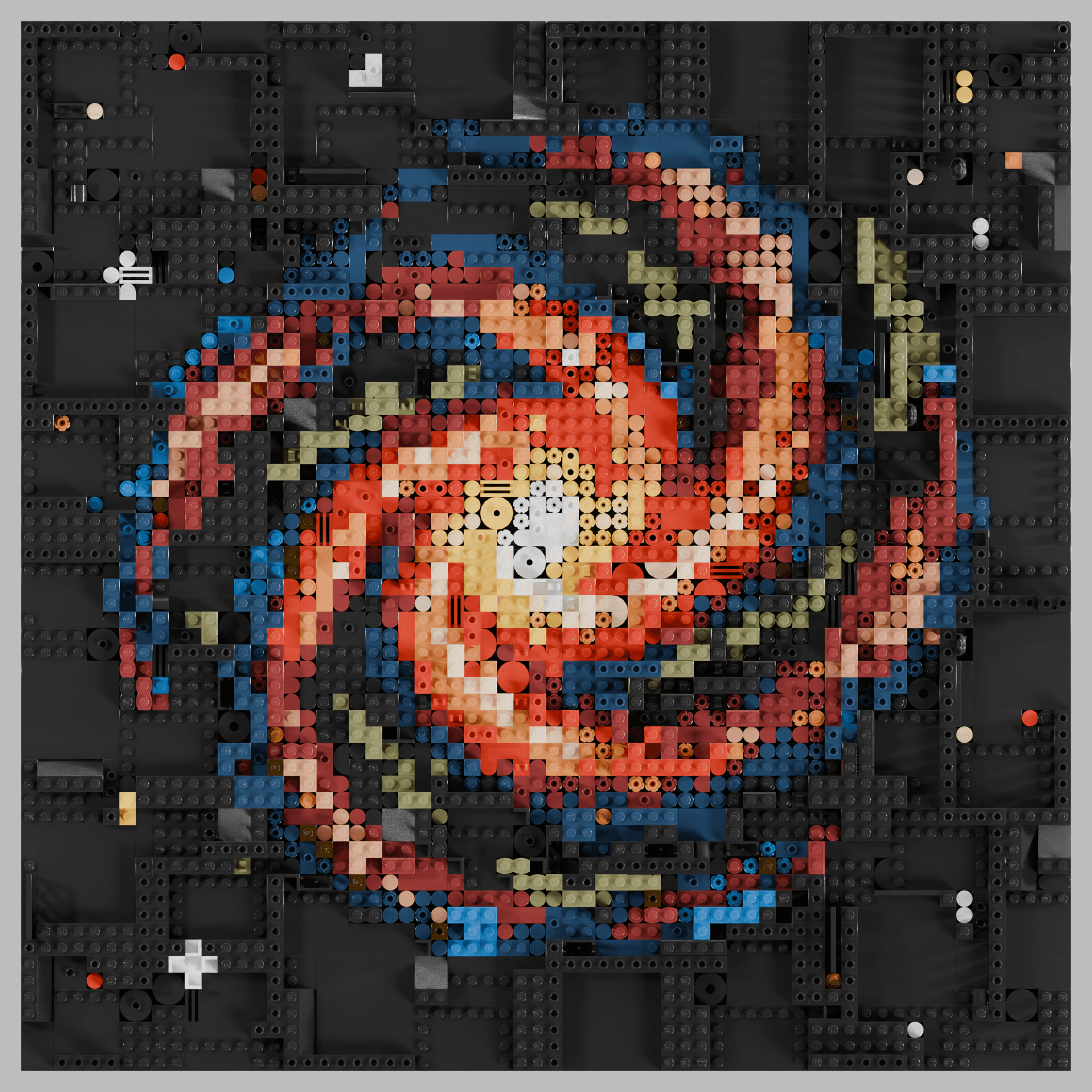 a swirling galaxy in vibrant cosmic colors with stars