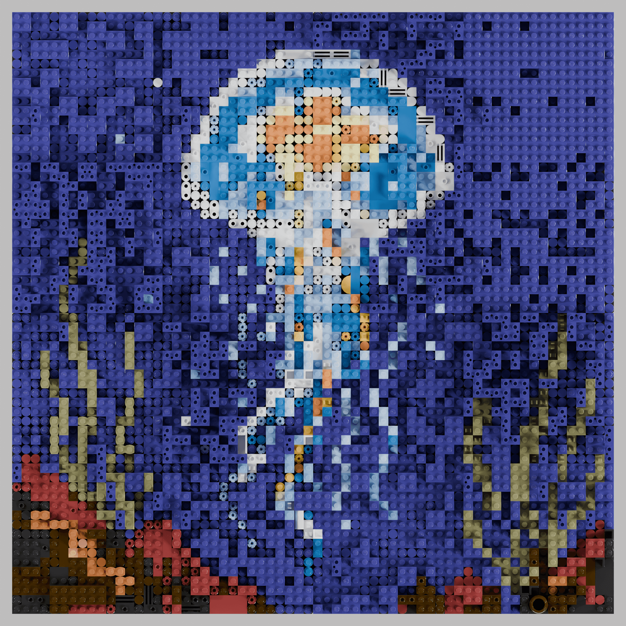 a translucent jellyfish floating in deep blue ocean, ethereal