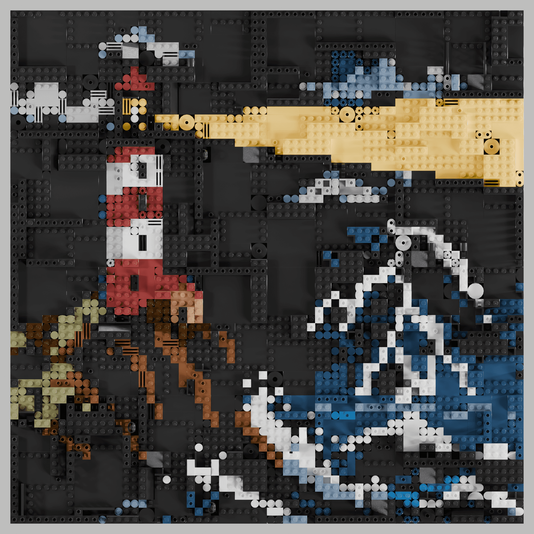 a lighthouse on a rocky cliff during a storm, lightning in distance